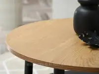 Dębowy stolik kawowy z półką RENNE S DĄB CZARNA - imitacja drewna