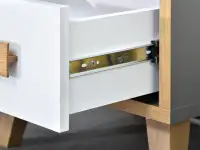 Stolik nocny na nóżkach SMART S11 z szufladą do sypialni - szuflady z cichym domykiem