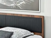 Łóżko 160x200 orzech z lamelami PUERTO P13 - wygodne łóżko