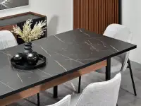 Stół do jadalni rozkładany z marmurowym blatem PUERTO P14 - charakterystyczne detale