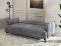 SZARA sofa z funkcją spania MONZA SZENIL CZARNE NOGI - powierzchnia spania