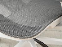 SZARY fotel z regulowanymi podłokietnikami HANOI - SZARY - detal tkaniny