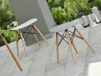 Krzesło ogrodowe bez oparcia BRICK szary