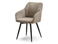 Produkt: Krzesło bona beżowy tkanina, podstawa czarny