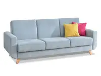 Skandynawska sofa KADI BŁĘKITNA z funckją spania