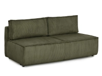 Wygodna ZIELONA sofa sztruksowa NUBIO 