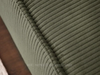Wygodna ZIELONA sofa sztruksowa NUBIO - sztruksowa tkanina