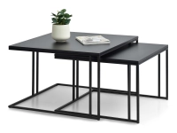 Zestaw-ława dark-xl czarny;dark-s czarny, podstawa czarny-czarny