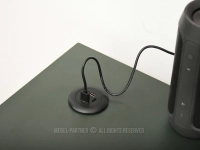 Zielone biurko z regulowaną wysokością OTSO 120 CZARNE NOGI - wejścia USB