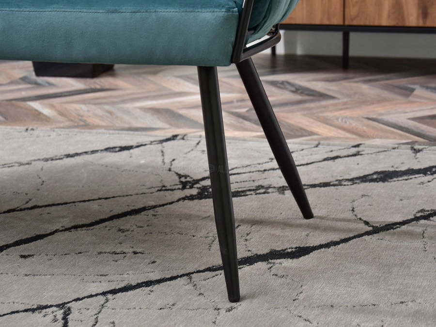 Welurowa ławka w luksusowym wydaniu